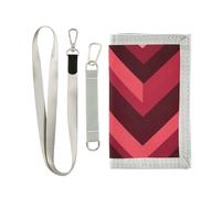 miaozhen Crimson San Valentino Trendy trifold portafoglio regali per giovani minimalisti uomini casual portafoglio con cordino billeteras para hombre, San Valentino cremisi alla moda, 1 size