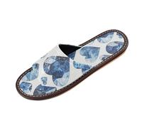 miaozhen Cuore Modello Denim Colorful Spa Sandalo Indoor Outdoor Ultralight Accogliente su misura antiscivolo Sandali per il Partito di Viaggio Ospiti zapatillas para mujer elegantes, Denim con motivo