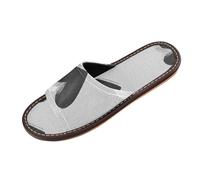 miaozhen Cuori neri Grigio Modello Casa Pantofole Indoor Outdoor Traspirante Leggero Personalizzabile Antiscivolo Sandali per Hotel Viaggi Party chanclas para hombres, Fantasia Cuori Neri Grigio, 39.5