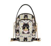 miaozhen Cute Cat Anime Japanese Noodles pacchetti alla moda per le donne cross body con multi tasche borse da donna per lavoro bolso cruzado para mujer