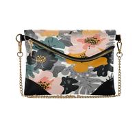 miaozhen Delle donne PU Leather Clutch Borse Trendy Borse a Spalla per Viaggio Selva foreste Flower cartera beige para mujer