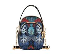 miaozhen Dia De Los Muertos Mexican Flowers trendy borsa a tracolla da viaggio con multi tasche borsa per le signore bolso cruzado para mujer