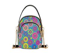 miaozhen Disegno Fiore Daisy Hippie Y2k borse a tracolla alla moda con multi tasche borse da donna regali di compleanno per le donne mariconera para mujer
