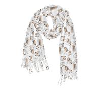 miaozhen essenziale cashmere sentire donna sciarpa donna natale crema cane modello bufandas para mujer para frio