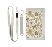miaozhen Fermasoldi a tre ante William Morris Margherite e Farfalle Beige