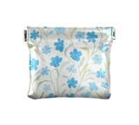 miaozhen Fiori Blu Freschi in Estate Portamonete Porta Carte Organizer Impermeabile Cambiamento Borsa con Chiusura per le Signore Monedero Chico para Monedas, Fiori blu freschi in estate, 1 size
