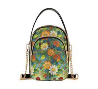 miaozhen Flora Coccinelle Margherite colorate borsa a tracolla alla moda per donna con multi tasche borsa regali di compleanno per le donne mariconera para mujer