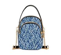 miaozhen Forget-me-not Flower Plant Lover borse da viaggio a tracolla alla moda per le donne con multi tasche borsa per madri bolso cruzado para mujer