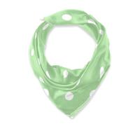 miaozhen Foulard da donna in seta quadrati lunghi e grandi per la sera 35 In verde chiaro Polka Dot bufanda para mujer elegante