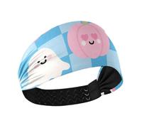 miaozhen Fresco Halloween zucca carino umidità traspirante palestra fascia elastica sudato bande per calcio atletica sport corsa basket diadema para maquillaje