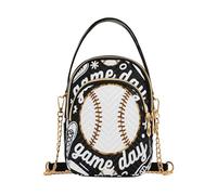 miaozhen Game Day Baseball Life Softball borse a tracolla alla moda per le donne crossbody con multi tasche borse per la festa della mamma bolso cruzado para mujer