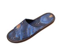 miaozhen Genesis Blue Pantofole da donna lavabili leggere personalizzate per dormitorio Home Slides per ospiti, hotel, viaggi, aereo pantuflas para ni?as, Genesis Blu, 38/38.5 EU