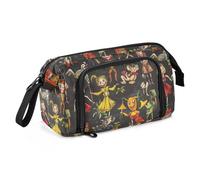 miaozhen Grande astuccio per matite di grande capacità, con cerniera, con cerniera, per adolescenti, ragazze, asilo, cartone animato, strano, fatina, bolsa para guardar lapices