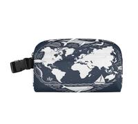 miaozhen Grande capacità Tote Bag Water Resistant Lunch Box Adulto Mantiene il cibo caldo Riutilizzabile Lunch Tote Bag per scuola, lavoro, Outdoor Retro Africano Continente Blu Bianco bolsas termicas