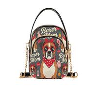 miaozhen I Love Dogs Boxer Mom borsa a tracolla alla moda per donna con tasche multiple borse per regali di compleanno mariconera para mujer