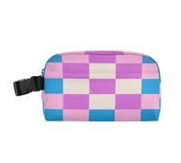 miaozhen Isolato Tote Bag a tenuta stagna Lunch Box Bambini con Fibbia Pranzo Cooler Bag per il lavoro Ufficio Bella Colorato A Scacchi Blu Rosa bolso para la comida