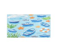 miaozhen Lovely Blue Ship Mats Antiscivolo Tappeti Decorativi per Camera da Letto per Doccia Accessori Decorazioni 99,1 x 50,8 cm tapetes para ba?o