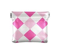 miaozhen Magenta A Scacchi Rombo Plaid Delle Donne Piccolo Cuoio Della Moneta Del Raccoglitore Monete Del Raccoglitore Monili Unici per gli Uomini Donne Viaggio moned, Plaid a rombi a scacchi magenta,