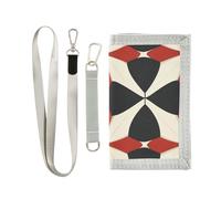 miaozhen Maltese Cross Manuscript trifold clip portafoglio per gli uomini per maschio Trendy portafogli colorati per gli uomini con cordino billetera para hombre, Manoscritto della Croce di Malta, 1