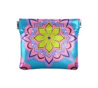 miaozhen Mandala Floreale Colorato Pesca Delle Donne di Cuoio Della Moneta Della Borsa Cambiamento Della Moneta Unico Carta Dell'organizzatore Chiave per le, mandala floreale colorato pesca, 1 size