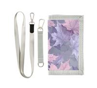 miaozhen Maple Leaf trifold uomini portafogli per donna unico casual portafoglio per gli uomini con cordino carteras para hombres, Foglia d'acero, 1 size