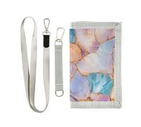 miaozhen Marble Stones Simple Realist portafogli trifold con soldi clip regali per giovani unico robusto portafoglio sottile con cordino billetera tarjetero para hombre, pietre di marmo semplice