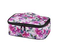 miaozhen Mens Borsa Pranzo Pittura A Olio Boho Fucsia Floreale Teen Lunch Box Camping locheras para Hombres
