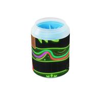 miaozhen Merry Christmas Fluorescente Pupazzo di Neve Riutilizzabile Cane Rondella del Piede con Morbida Spazzola Massaggio Piedi Spazzola Da Bagno per Gatti Cani cepillos para Perro