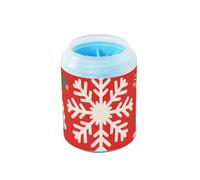 miaozhen Merry Christmas Snowflake Santa Blood Red Portable Dog Foot Washer Soft Silicone Setole Piedi Macchina di Pulizia per Cani Gatti cepillos para Perros