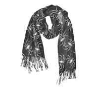 miaozhen morbido cashmere sentire sciarpa donna natale urlo ragni nero bianco chal para mujer elegantes invierno