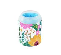 miaozhen Multicolore Floreale Brilliance Portatile Cane Rondella del Piede con Morbido Silicone Spazzola Piedi Bagno Spazzola per Cani di Piccola Media e Gatti limpiador de Patas para Perros