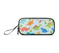 miaozhen Nylon Fornitura Scuola Sacchetto di Matita Dinosauro Pterodattil Stegosauro Uova di Pasqua Grande Capacità Cerniera Astuccio Cancelleria per Preppy Scuola Ragazzi estuche para