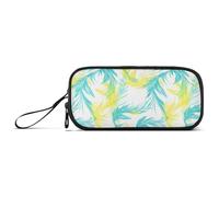 miaozhen Nylon Grandi Borse di Matita Disegno Disegnato a Mano Phoenix Neon Giallo Blu Grande Capacità Grande Astuccio Cancelleria per Scuola Media Preppy estuche para