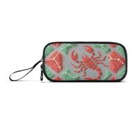 miaozhen Nylon Grandi Borse di Matita Scorpione Carta vetrata Stile Rosso Verde Alta Capacità College Matita Caso di Cancelleria Borsa per Insegnante di College estuche para