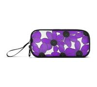 miaozhen Nylon Matita Bag Scuola Occhi neri Susan Semplice Linea Art Valentinesnes Viola Alta Capacità Scuola Matita Astuccio Cancelleria per High School Teen estuche para