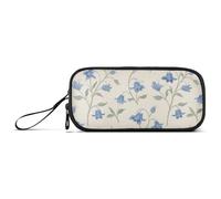 miaozhen Nylon Matita Sacchetto Forniture Scuola Elegante Piccolo Blu Floreale Grande Capacità Arte Matita Caso Cancelleria per Preppy Scuola Adulti estuche para