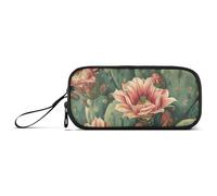 miaozhen Nylon Penna Matita Bag Bella Pianta Cactus Design Rosso Verde Alta Capacità Astuccio Cancelleria per Preppy Scuola Insegnante estuche para