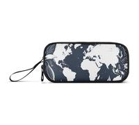 miaozhen Nylon Zipper Matita Bag Retro Continente Africano Blu Bianco Grande Capacità Slot Cassa di Matita Cancelleria per Elementare Infermiera estuche para