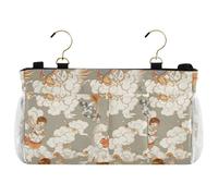 miaozhen Organizer da comodino in stile giapponese a forma di angelo, da appendere, per testiere, letti a castello, dormitorio, libri, telefono, organizador para la cama