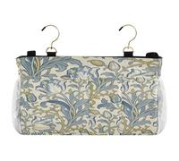 miaozhen Organizer da tavolo con tasche, organizer da appendere per occhiali, libri, telefoni cellulari, chiavi, gialli e blu, tulipani William Morris mesa para litera