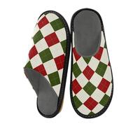 miaozhen Pantofole da donna alla moda di Natale Buffalo Plaid Womens Indoor Slipper Memory Foam Slipper Scarpe Donna Casa Pantofole Letto Pantofole 9
