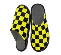 miaozhen Pantofole da donna Buffalo Plaid Check Nero Giallo Pantofole Per Le Donne Indoor Memory Foam Slipper Scarpe Pantofole Casa Pantofole Donna Accoglienti Pantofole 9
