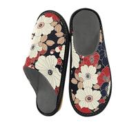 miaozhen Pantofole da donna in stile giapponese floreale da donna pantofole da interno pantofole da donna in memory foam pantofole da donna per la casa pantofole comode da donna, Stile giapponese