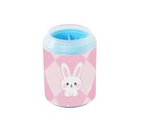 miaozhen Pastello Coniglio Pesca Riutilizzabile Dog Cleaner Rondella e Massaggiatore Morbido Silicone Setole Piedi Kit di Pulizia per Cani Gatti para Perros