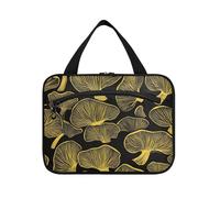 miaozhen Pianta Fungo Oro Nero appeso borsa da viaggio con appeso con gancio, designer chic per accessori da viaggio bolso de para mujer L, pianta fungo oro nero, moderno