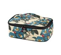 miaozhen Piccola borsa riutilizzabile Ukiyo-e-style giapponese Camelia ciano blu lunchera para hombres