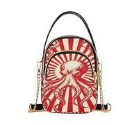 miaozhen polpo mostri marini Kraken alla moda piccola borsa a tracolla con multi tasche borsa a mano regali di compleanno per le donne mariconera para mujer