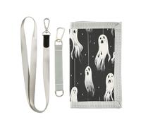 miaozhen Poltergeist Hanging Ghosts Hallween titolare della carta portafoglio per gli uomini per le donne Trendy leggero titolare della carta portafoglio uomo con cordino carteras para hombre