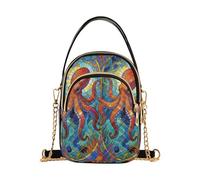 miaozhen poltopodi Stained Glass Kraken Ocean borsa a tracolla alla moda con multi tasche borsa a mano per le donne essenziali per le donne bolso cruzado para mujer