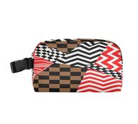 miaozhen Ragazzi Lunch Bag Water Resistant Ragazza Lunch Box Mantiene il cibo caldo termico Pranzo Cooler per il lavoro e la scuola Irregolare Geometrico Patttern Checker Bolsa termica para comida